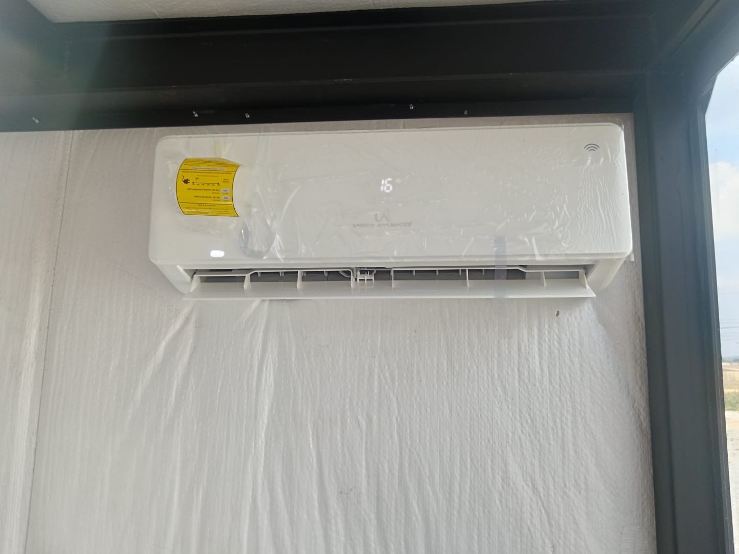 Equipo de aire acondicionado instalado